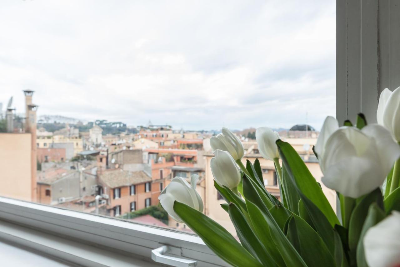 Amazing Penthouse With Private Terrace In Trastevere Rzym Zewnętrze zdjęcie